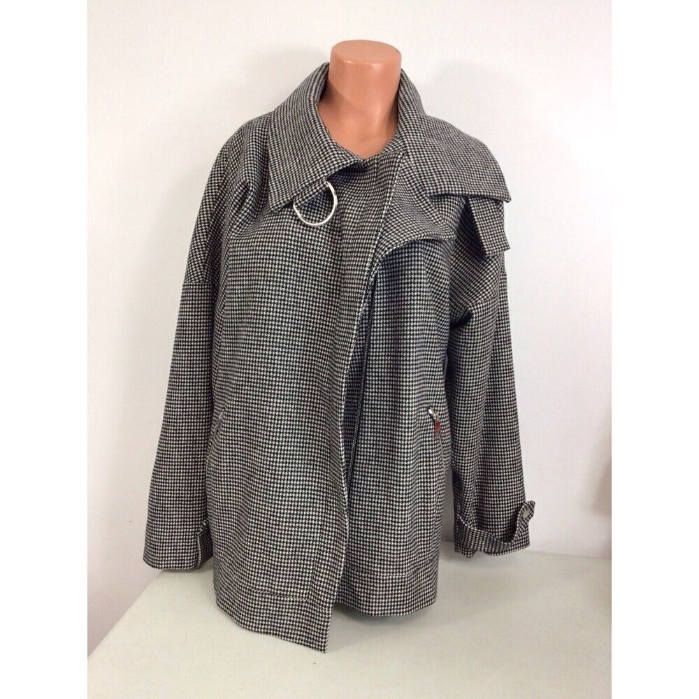 Vero Moda Plaid Jacket Coat Womens Medium
